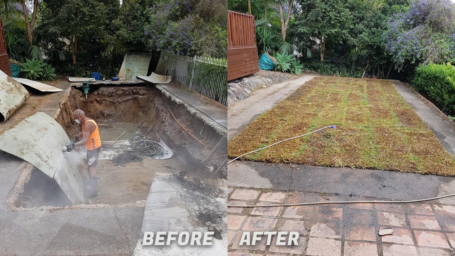 in ground pool removal